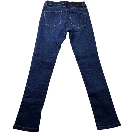 Victoria Victoria Beckham Womens Denim Jeans Slim Fit Dark Wash Sz 26 Minimalist - Picture 2 of 14